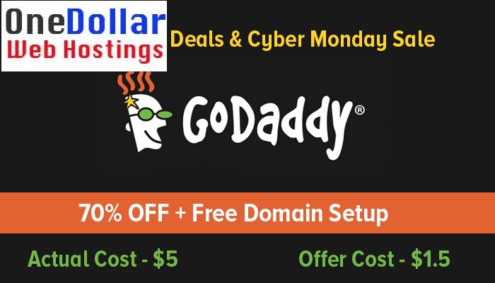 70% Offer by Godaddy